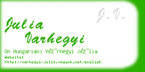 julia varhegyi business card